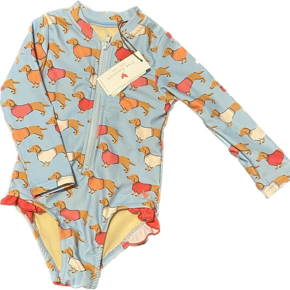 Pink Chicken Other - Pink Chicken Dachshund Swimsuit NWT